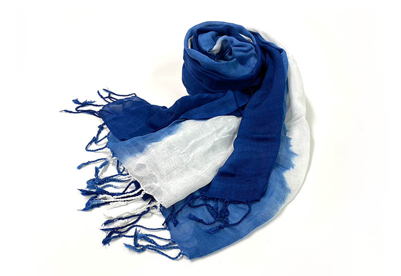 藍染綿巾
